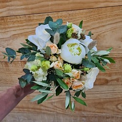 Bouquet de mariée tons champêtre 1