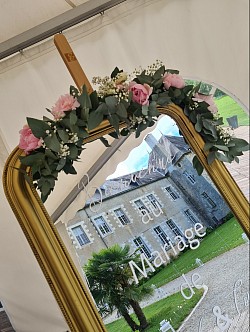 Décor de  mirroir : panneau de bienvenue